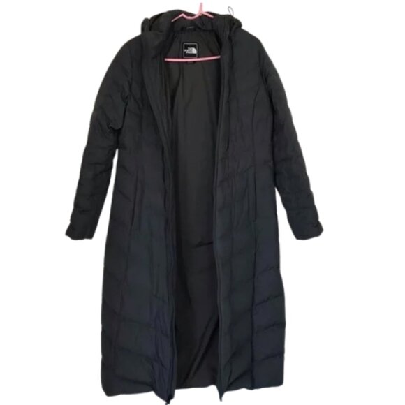 The North Face Women’s Gray Long Goose Down Insulation Hooded Coat - Picture 2 of 7